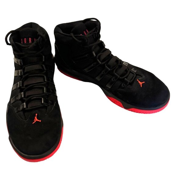 Air Jordan Basketball Sneakers Black & Red With Jumpman Logo